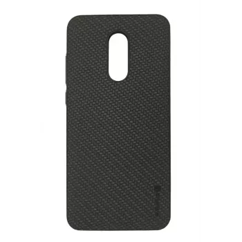 Evelatus Xiaomi Redmi 5 Plus TPU Case 2 z Metalową Płytką (Kompatybilny z Magnetycznym Uchwytem Samochodowym) Czarny