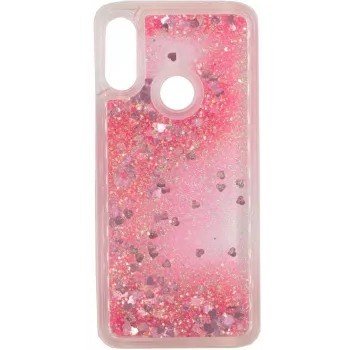 Evelatus Xiaomi Redmi 7 Shining Quicksand Case Pink