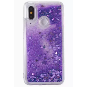 Evelatus Xiaomi Redmi 7 Shining Quicksand Case Purple