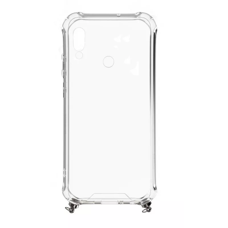 Evelatus Xiaomi Redmi 7 Silicone Transparent with Necklace TPU Strap Gold