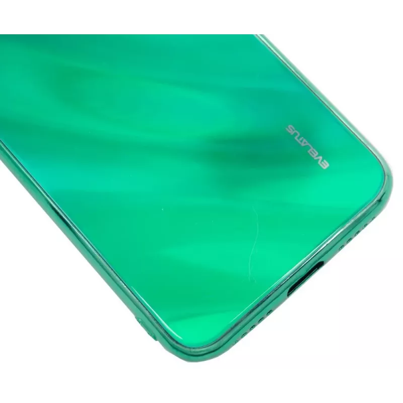 Evelatus Xiaomi Redmi 7 Water Ripple Full Color Electroplating Tempered Glass Case Green