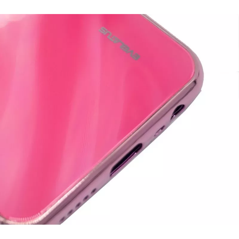 Evelatus Xiaomi Redmi 8 Water Ripple Gradient Color Anti-Explosion Tempered Glass Case Gradient Yellow-Pink