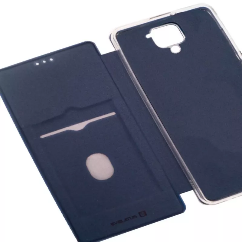 Evelatus Xiaomi Redmi Note 9 Etui Książkowe Ciemnoniebieskie