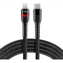 everActive CBB-1CIR USB-C do Lightning RGB LED Kabel 1m 27W PD Czarny