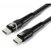 everActive CBB-1PDR USB-C do USB-C pleciony kabel RGB LED 100cm 3A 60W