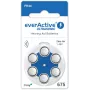 everActive ULTRASONIC 675 Cynkowo-Powietrzne Baterie do Aparatów Słuchowych PR44 (Opakowanie 6 Sztuk)