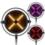 EVOLIGHTS LUMEN X V2 100W Ruchoma Głowa Spot z Pryzmatem 3-Fasetowym, Kołem 7 Kolorów, Obrotowymi Gobo, DMX512