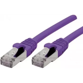 Exertis Connect 858516 kabel krosowy Cat6a S/FTP, 1m, fioletowy, RJ45, 10Gbps, 500MHz