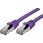 Exertis Connect 858516 kabel krosowy Cat6a S/FTP, 1m, fioletowy, RJ45, 10Gbps, 500MHz