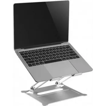 Exertis Connect Regulowany stojak na notebooka do laptopów 11-15 cali, srebrny 903419