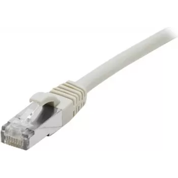 Kabel krosowy EXERTIS CONNECT Cat 6A S/FTP, 0,5 m, szary, smukłe odciążenie 858403