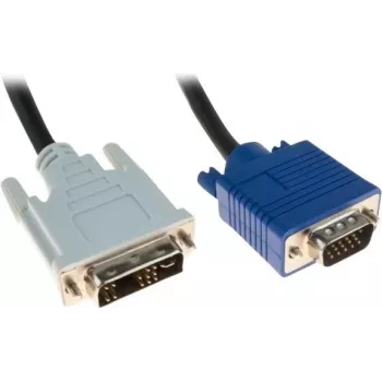 Exertis Connect kabel adapter DVI-A męski na VGA męski, Single Link, 10 m, czarny, śruby motylkowe 127731