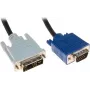 Exertis Connect kabel adapter DVI-A męski na VGA męski, Single Link, 10 m, czarny, śruby motylkowe 127731