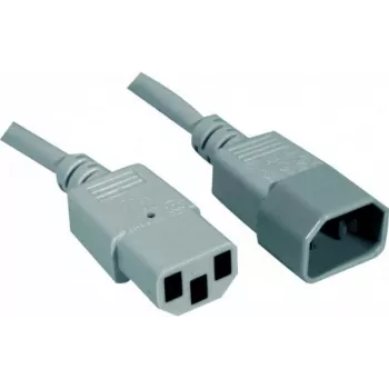 EXERTIS CONNECT Przedłużacz zasilania IEC C14 do C13, 1,8 m, szary, 10 A/250 V, H05VV-F 0,75 mm² 808140