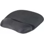 EXERTIS CONNECT Podkładka pod mysz z żelową podpórką pod nadgarstek, czarna, 250 x 200 mm, antypoślizgowa podstawa, obszyte krawędzie 190469