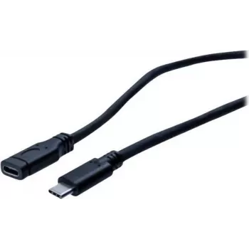 EXERTIS CONNECT Przedłużacz USB 3.1 Gen 1 USB-C, wtyk do gniazda, 2 m, 5 Gbit/s, czarny 150341