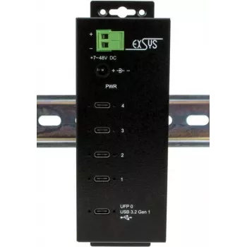 EXSYS EX-1144HMVS Hub USB-C Multiport z 4K HDMI, Gigabit Ethernet i 3x USB 3.2 Gen 1 Type-A