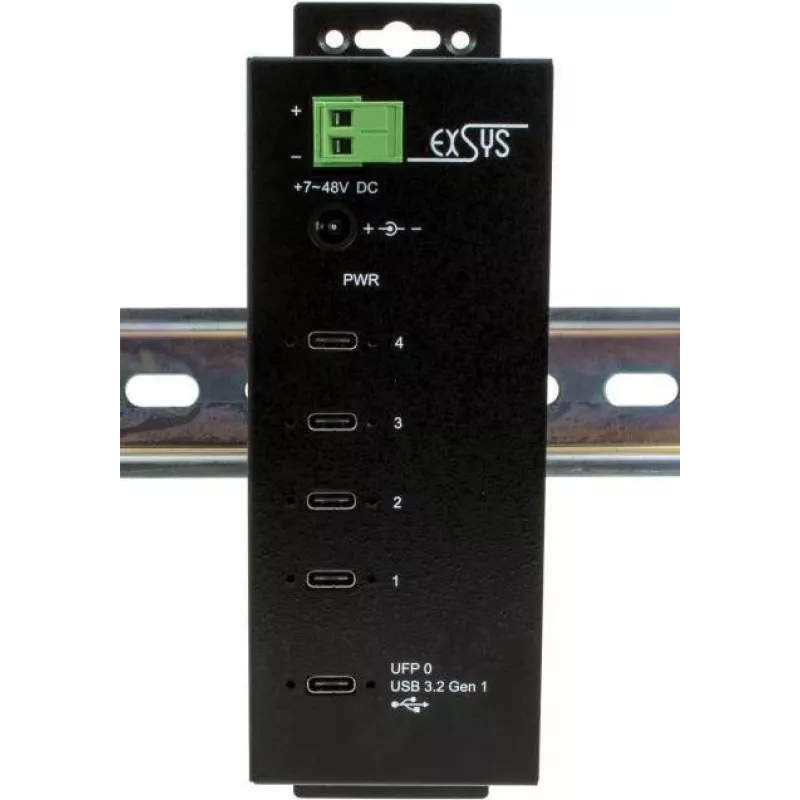 EXSYS EX-1144HMVS Hub USB-C Multiport z 4K HDMI, Gigabit Ethernet i 3x USB 3.2 Gen 1 Type-A