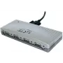 EXSYS EX-1163V 4-portowy hub USB 2.0 z przykręcanym kablem, obudowa plastikowa