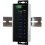 EXSYS EX-1187HMVS-WT 7-portowy przemysłowy hub USB 3.2 Gen 1 w metalowej obudowie