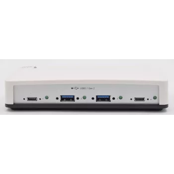 EXSYS EX-1250V Przemysłowy 4-portowy hub USB 3.2 Gen 2 z montażem na szynie DIN, ścianie i w szafie Rack