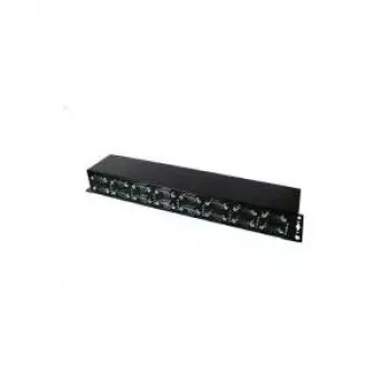 EXSYS EX-1316HMV 16-portowy adapter szeregowy USB na RS-232, do montażu w szafie Rack, chipset FTDI, 921,6 Kb/s, obudowa metalowa