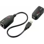 EXSYS EX-1441-2 Zestaw przedłużacza Gigabit Ethernet przez kabel koncentryczny, zasięg 1000 m, obudowa metalowa, czarny