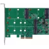 EXSYS EX-3649 Dwukanałowy kontroler RAID M.2 SATA III SSD - PCIe 2.0 x2, ASM1062R, RAID 0/1/JBOD, Bootowalny, Hot-Swap, Low-Profile
