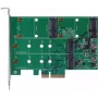 EXSYS EX-3649 Dwukanałowy kontroler RAID M.2 SATA III SSD - PCIe 2.0 x2, ASM1062R, RAID 0/1/JBOD, Bootowalny, Hot-Swap, Low-Profile