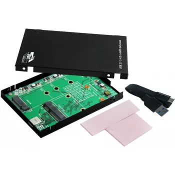 Obudowa EXSYS EX-3672 USB 3.0 2,5-calowa SATA HDD/SSD - Czarna