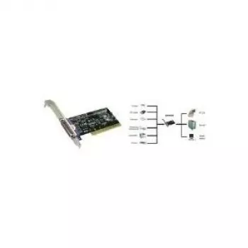 EXSYS EX-41010 Adapter równoległy PCI-X, IEEE 1284, DB25 żeńskie, MosChip MCS9901, Low Profile