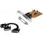 Adapter PCI-X EXSYS EX-43360 - 2x RS-232 szeregowy + 1x równoległy, MosChip, Low Profile