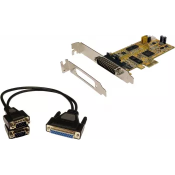 EXSYS EX-45362 2-portowa karta adaptera szeregowego RS-232 PCIe x1, Low Profile, ASIX AX99100