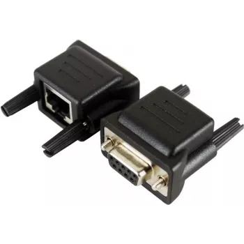 EXSYS EX-47961 Adapter kabla konsolowego RS-232 na RJ-45, DB9 męski na RJ45 męski, 1,8m, czarny