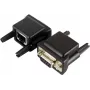 EXSYS EX-47961 Adapter kabla konsolowego RS-232 na RJ-45, DB9 męski na RJ45 męski, 1,8m, czarny