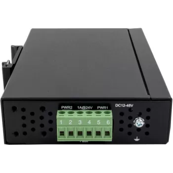 EXSYS EX-6205 8-portowy przemysłowy switch Ethernet, 10/100 Mbps, DIN-Rail, -40 do 75°C