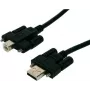 Kabel EXSYS EX-K1555V USB 2.0, Type-A męski do Type-B męski ze śrubami motylkowymi, 5 m, czarny