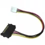 EXSYS EX-K41910 Kabel adaptera zasilania Floppy na SATA 0,4m Czarny
