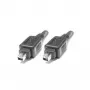 Kabel EXSYS FireWire 400 4-pin do 4-pin, 1,5 m, czarny (EX-K6821)