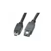 Kabel EXSYS FireWire 800 do 400 9-pin do 4-pin, 2m, czarny EX-K6871
