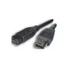 Kabel EXSYS FireWire 800 do 400 9-pin do 6-pin, 1,0 m, czarny EX-K6860