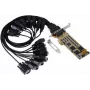 EXSYS karta szeregowa PCIe 16-portowa RS-232 z chipsetem SystemBase, 921,6 Kb/s, 15KV ESD, Low Profile EX-44316-2