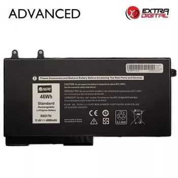 Extra Digital Advanced Zamiennik baterii do laptopa Dell Latitude (R8D7N) – 11,1 V, 4000 mAh, 44,4 Wh, 3 ogniwa
