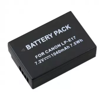 EXTRA DIGITAL Canon LP-E17 Zamiennik baterii (bez chipa, 7,2 V, 1300 mAh, Li-ion, czarny)