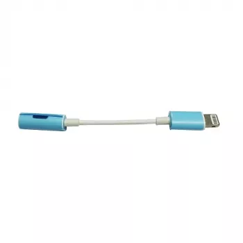EXTRA DIGITAL Lightning na 3,5 mm Jack Słuchawkowy Adapter - Biały, Kabel 10 cm, DAC, Zgodny z MFi