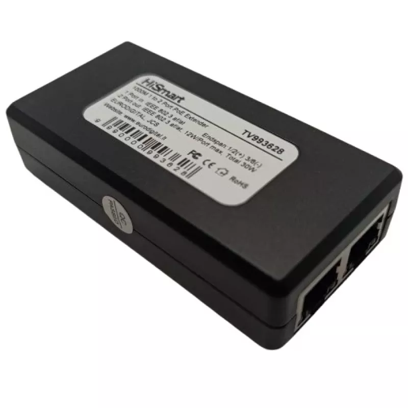 EXTRA DIGITAL PoE 10/100/1000M Extender 100m, 15W