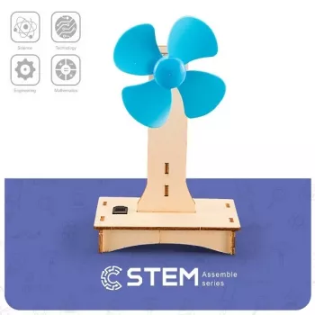 EXTRA DIGITAL Drewniany Zestaw Konstrukcyjny Wentylator Elektryczny Model Edukacyjny