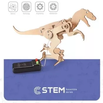 EXTRA DIGITAL Drewniany Zestaw Konstrukcyjny Tyranozaur, Model Edukacyjny