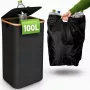 EXTRALINK Black Forest Kosz do recyklingu butelek zwrotnych, składany, 100L, czarny