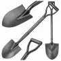 EXTRALINK BLACK FOREST Garden Spade Straight 100cm